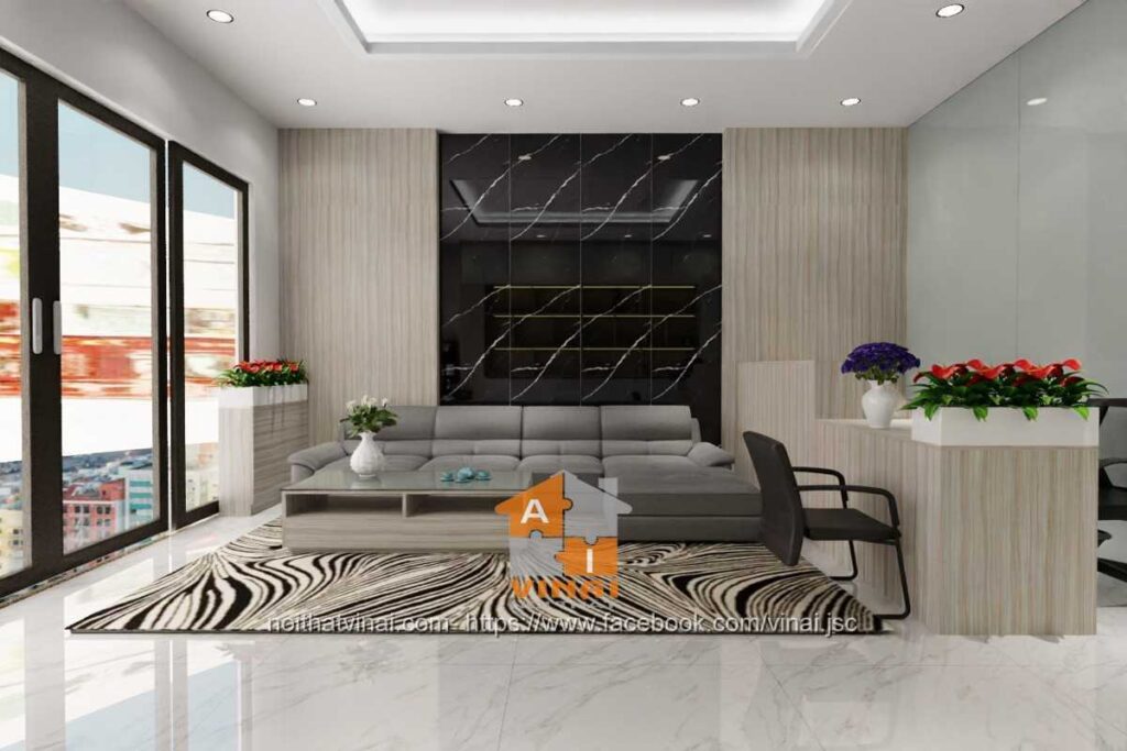 Nội thất phòng khách công ty xây dựng Park Hill- Vĩnh Yên-3