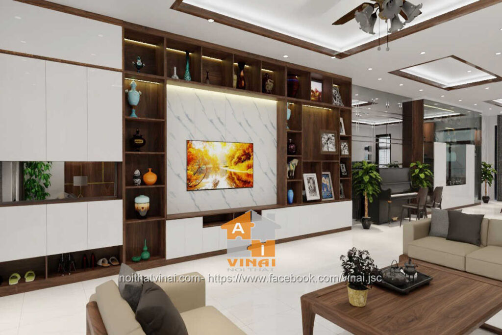 Nội thất phòng khách nhà liền kề Đặng Xá Gia Lâm-2