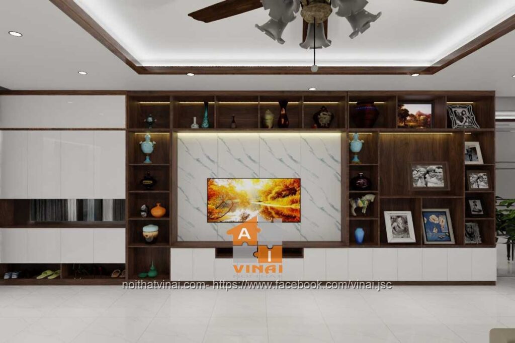 Nội thất phòng khách nhà liền kề Đặng Xá Gia Lâm-3
