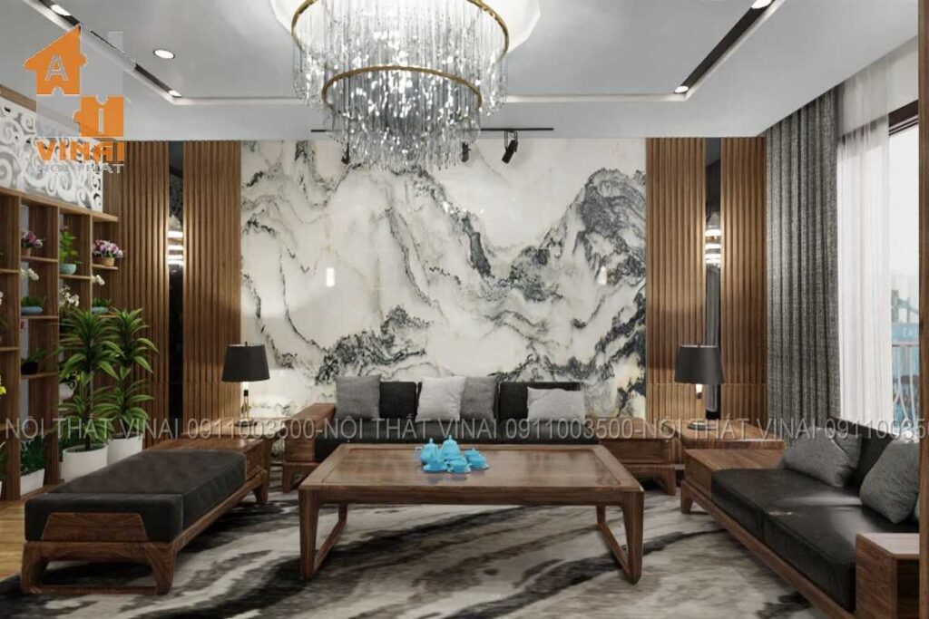 Nội thất phòng khách (tầng 2) nhà liền kề Park Hill- Vĩnh Yên-2