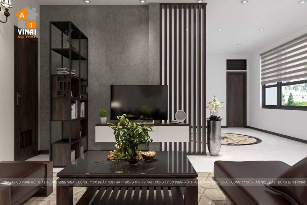 Nội thất phòng khách nhà liền kề Sky Garden Vĩnh Yên-4