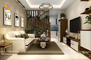 Nội thất phòng khách nhà lô Khai Quang- Vĩnh Yên-1