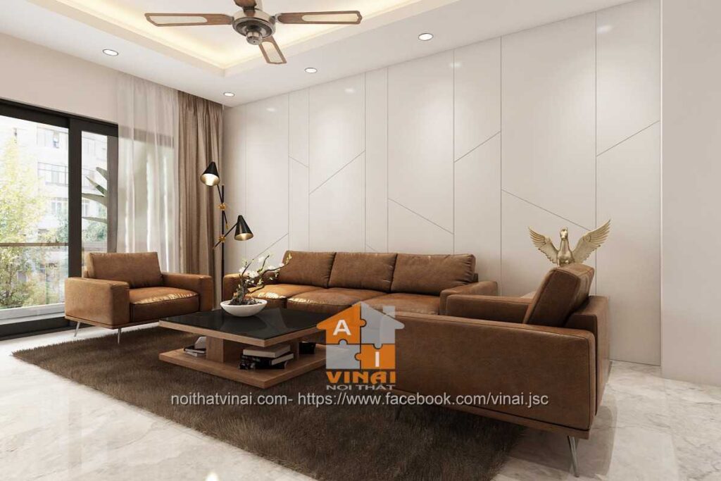 Nội thất phòng khách nhà ống 4x13m-4