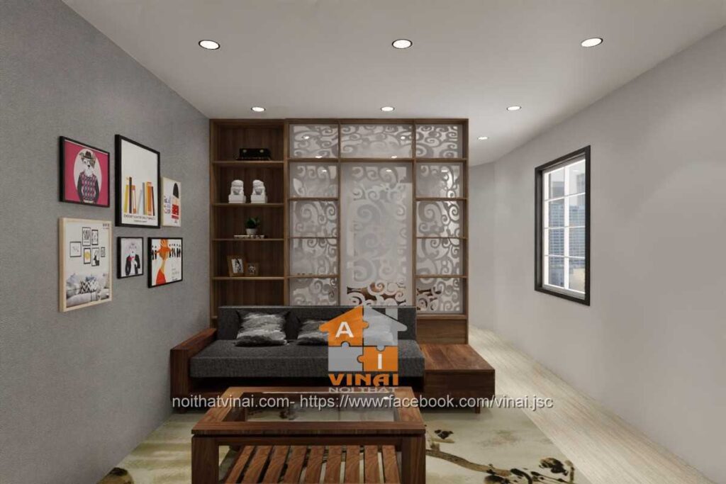 Nội thất phòng khách nhà phố Phùng Thị Toại- Vĩnh Yên-1