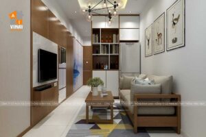 Nội thất phòng khách nhà tập thể số 9 hàng lược-1