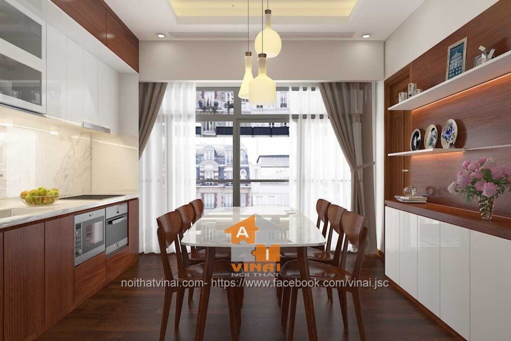 Nội thất phòng khách shophouse- Khu đô thị mới Phúc Yên-4