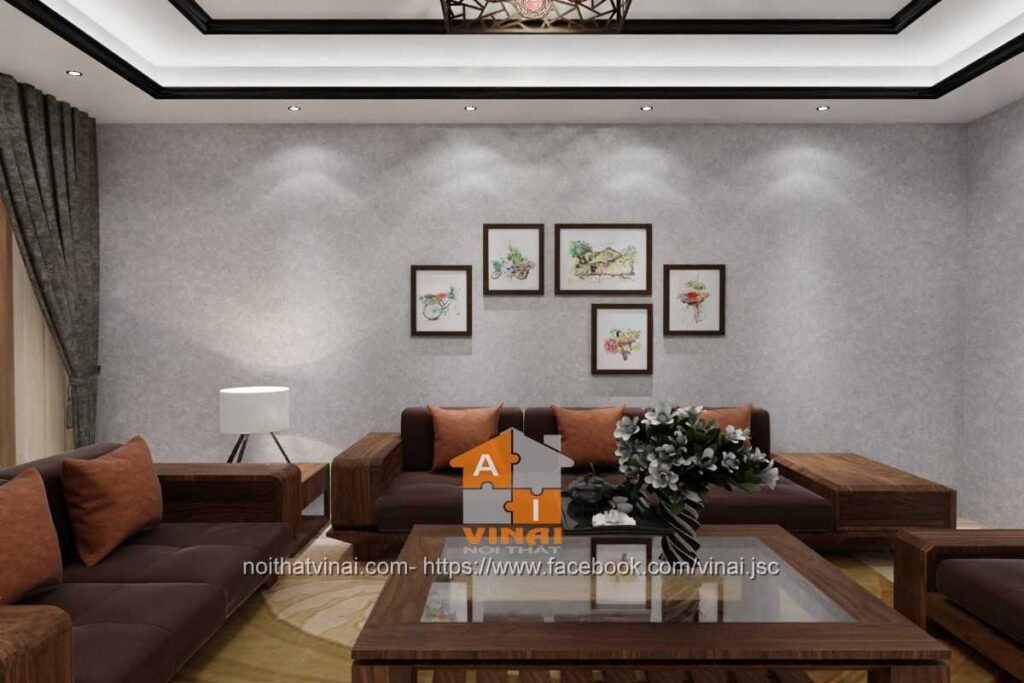 Nội thất phòng khách nhà ống 3.5x15m-2