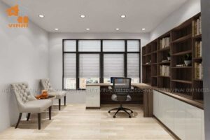 Nội thất phòng làm việc chung cư La Fortuna căn 05-3PN-1