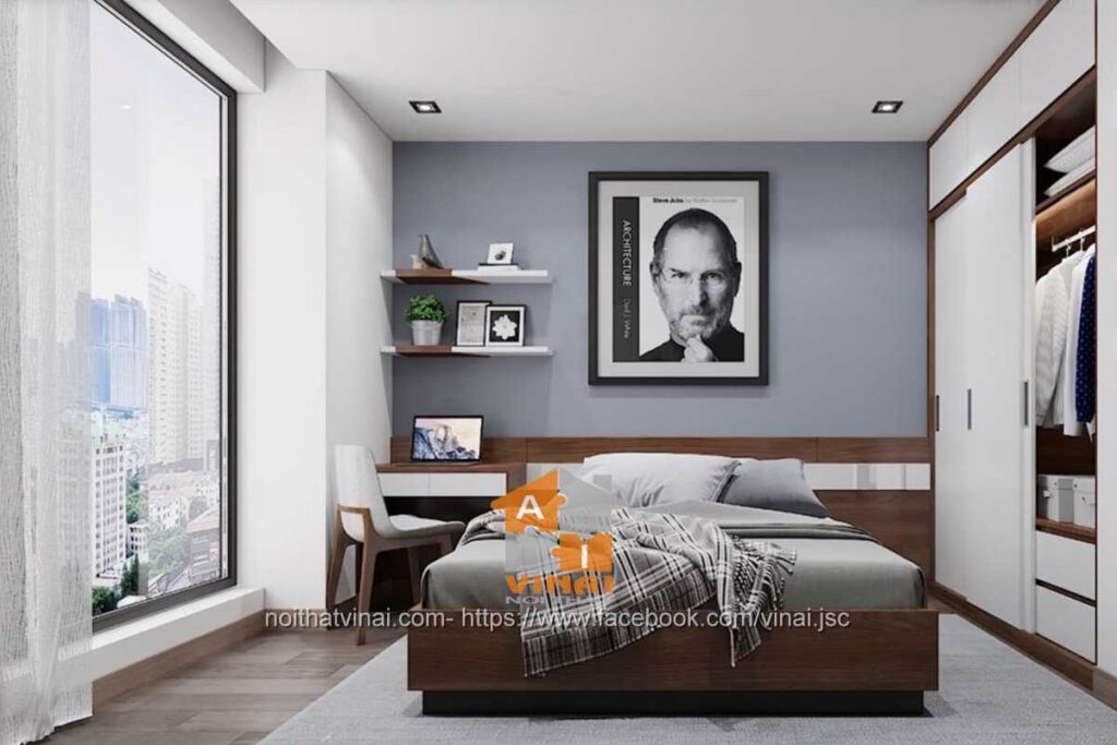 Nội thất phòng ngủ 1 chung cư FLC Cầu Giấy-1