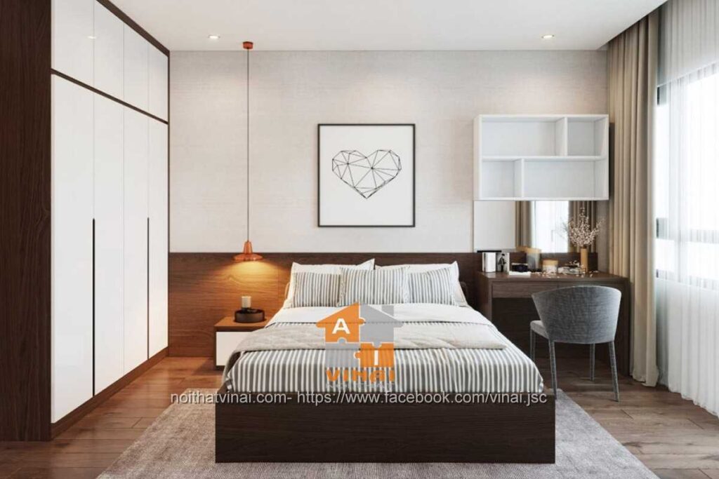 Nội thất phòng ngủ 1 chung cư Sky Central -1