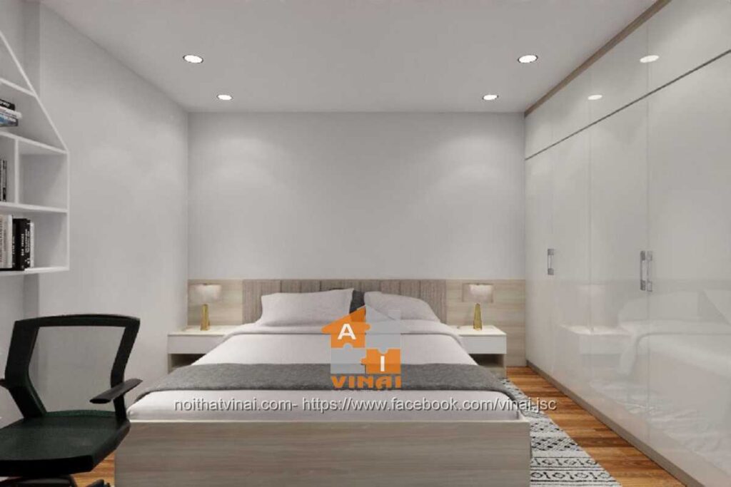 Nội thất phòng ngủ 1 chung cư VCI căn A809 -2PN-2VS-1