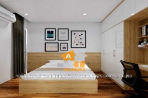 Nội thất phòng ngủ 1 chung cư VCI Tower căn B2112-1