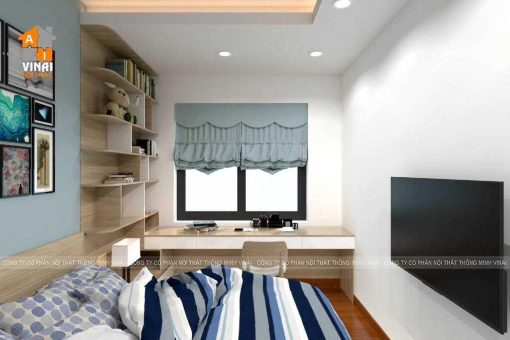 Nội thất phòng ngủ 1 chung cư Việt Đức- Complex- 39 Lê Văn Lương-3