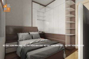 Nội thất phòng ngủ 2 chung cư New Horizon- 87 Lĩnh Nam