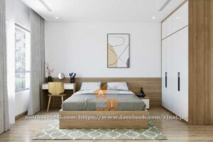 Nội thất phòng ngủ 2 chung cư The Zei- Duy Tân-1