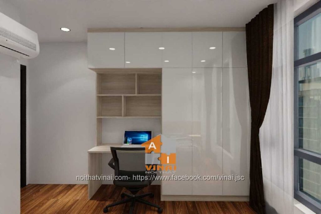 Nội thất phòng ngủ 2 chung cư VCI căn A809 -2PN-2VS-2