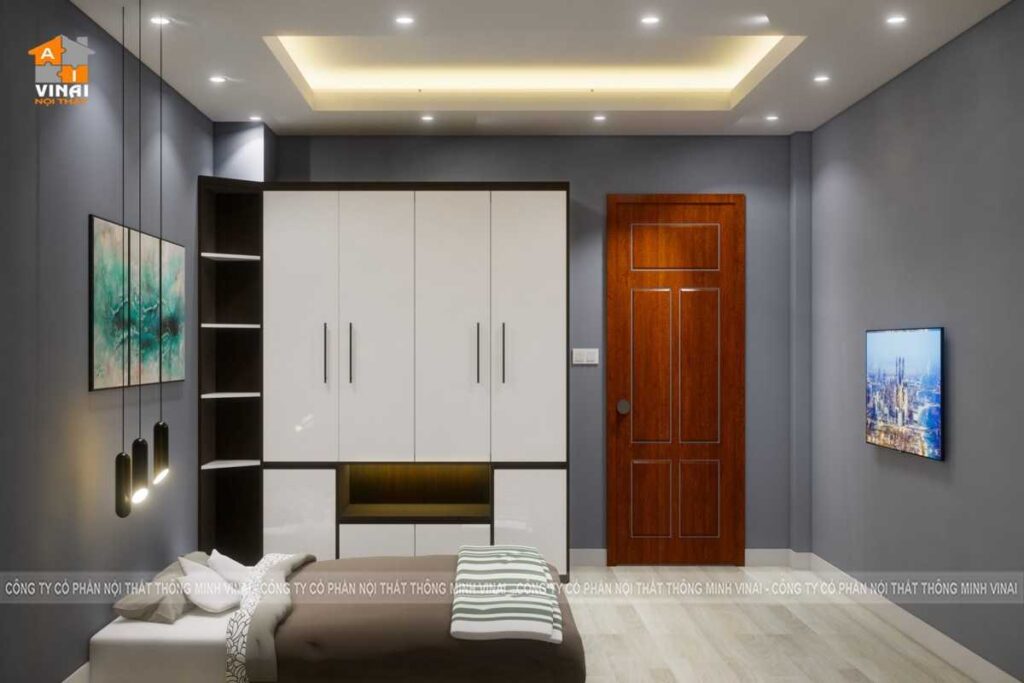 Nội thất phòng ngủ 2 nhà lô Khai Quang- Vĩnh Yên-2