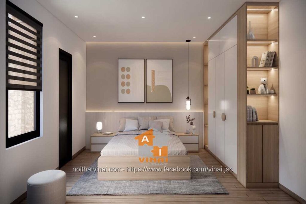 Nội thất phòng ngủ 2 nhà phố phường Liên Bảo- Vĩnh Yên-1