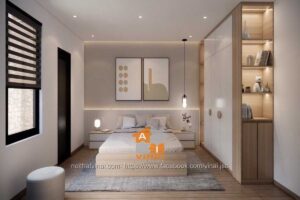 Nội thất phòng ngủ 2 nhà phố phường Liên Bảo- Vĩnh Yên-1