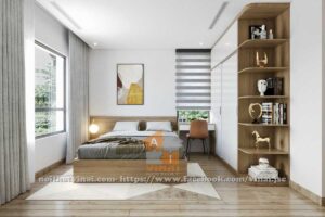 Nội thất phòng ngủ 3 chung cư The Zei- Duy Tân