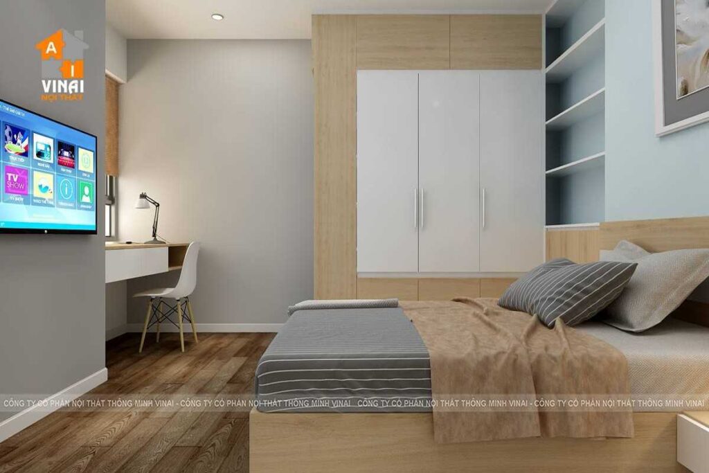 Nội thất phòng ngủ 3 chung cư Green Park Việt Hưng- Long Biên-2