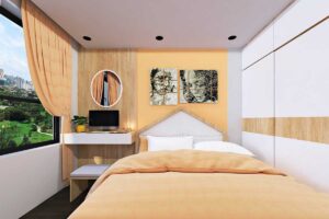 Nội thất phòng ngủ bé trai chung cư Dcaptial tòa C7 căn 3 ngủ