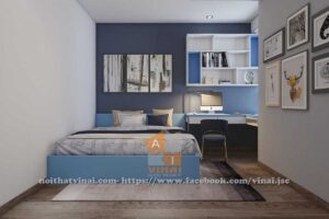 Nội thất phòng ngủ bé trai chung cư Goldmark City căn S3-2316-1