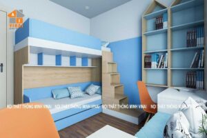 Nội thất phòng ngủ bé trai chung cư New Horizon- 87 Lĩnh Nam