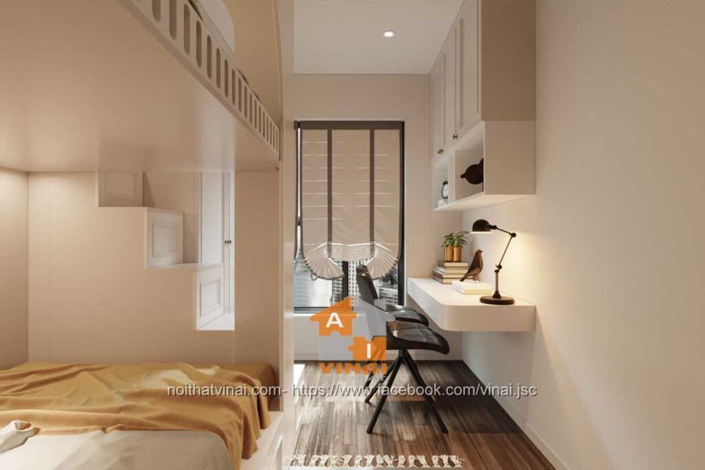 Nội thất phòng ngủ bé trai chung cư VCI căn A1812-2