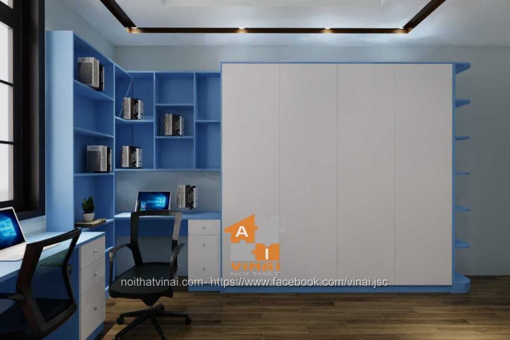 Nội thất phòng ngủ bé trai nhà lô khu đô thị Nam Vĩnh Yên-3