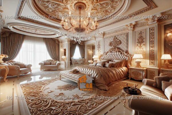 Nội thất phòng ngủ biệt thự phong cách Luxury 10