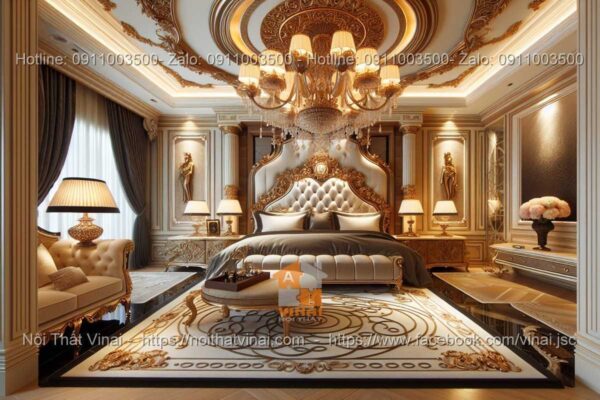 Nội thất phòng ngủ biệt thự phong cách Luxury 11