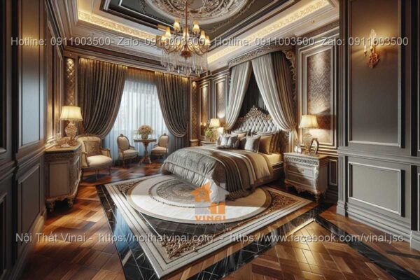 Nội thất phòng ngủ biệt thự phong cách Luxury 12