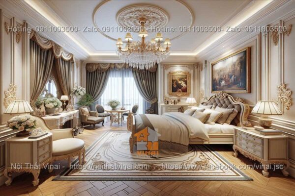 Nội thất phòng ngủ biệt thự phong cách Luxury 3