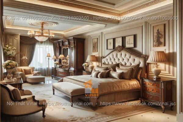 Nội thất phòng ngủ biệt thự phong cách Luxury 4