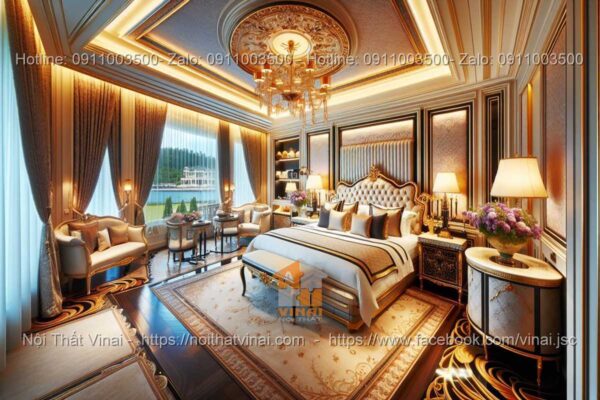 Nội thất phòng ngủ biệt thự phong cách Luxury 5