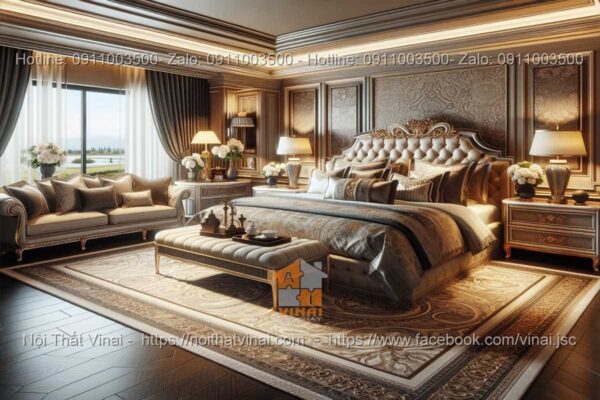 Nội thất phòng ngủ biệt thự phong cách Luxury 8