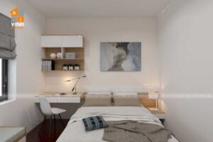 Nội thất phòng ngủ chung cư 24T1- Hoàng Đạo Thúy căn 62m2-1