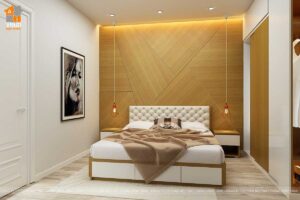 Nội thất phòng ngủ chung cư An Bình căn 01 tòa A1-v1