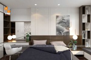 Nội thất phòng ngủ chung cư An Bình tòa A5 căn A02-1