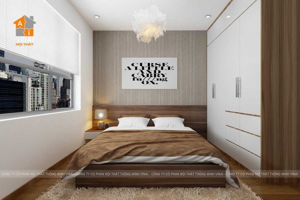 Nội thất phòng ngủ chung cư An Bình tòa B1 căn 06-1