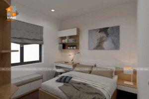 Nội thất phòng ngủ chung cư Emerald CT8 Mỹ Đình căn E2-08-3