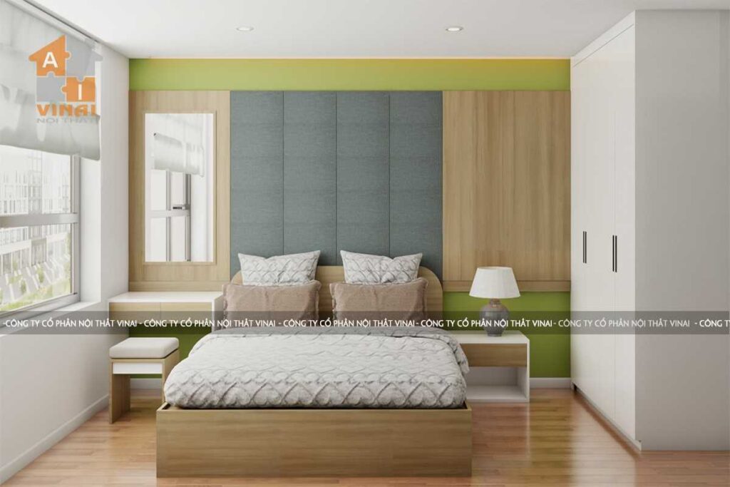Nội thất phòng ngủ 1 chung cư Dcapital căn C607