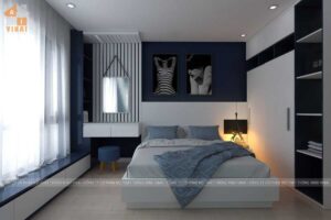 Nội thất phòng ngủ chung cư Ecogreen căn Ct3-C16