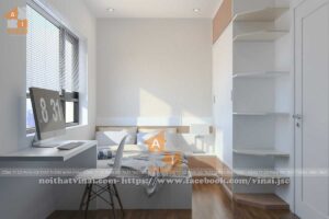 Nội thất phòng ngủ chung cư HD Mon City Mỹ Đình căn A2907-1
