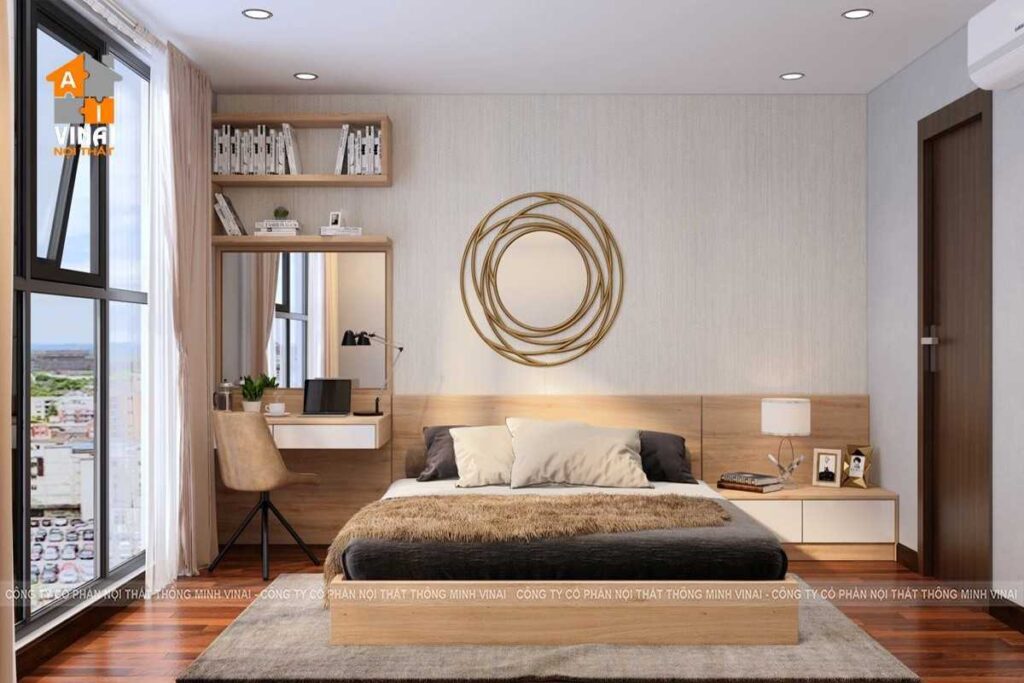 Nội thất phòng ngủ chung cư Home City Trung Kính-1