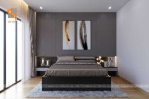 Nội thất phòng ngủ chung cư Metropolis- M3-1