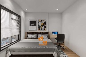 Nội thất phòng ngủ chung cư The City Light căn 12A16-2PN-1