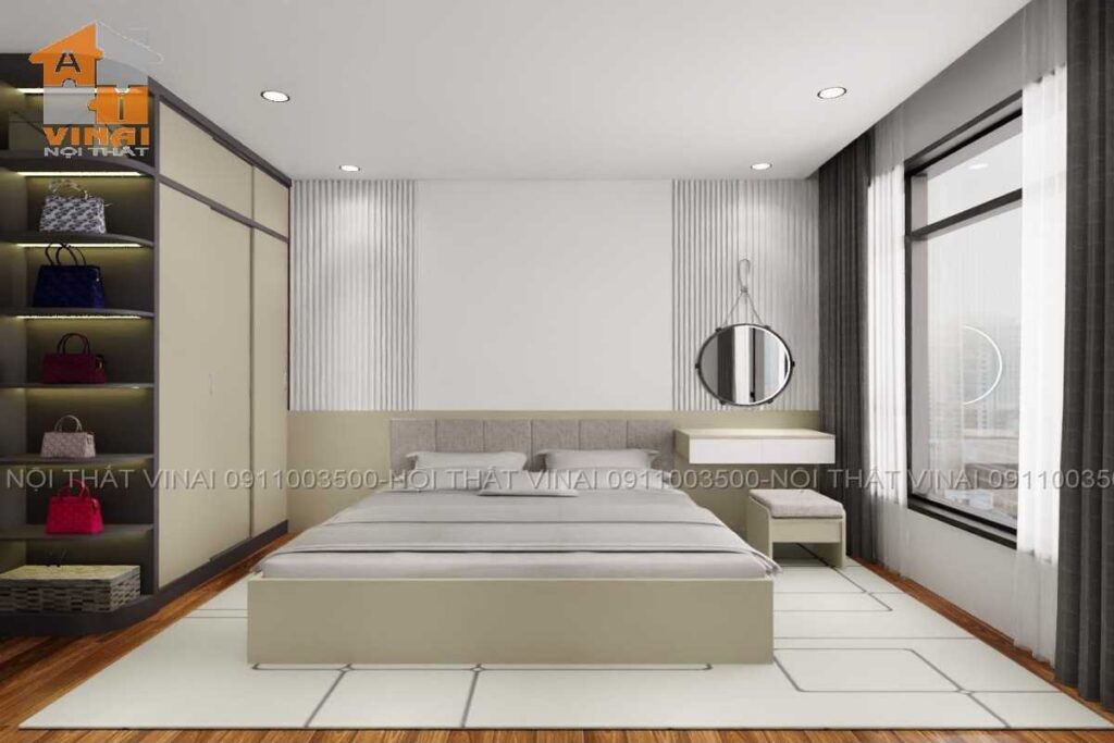 Nội thất phòng ngủ chung cư VCI Tower căn A505-1