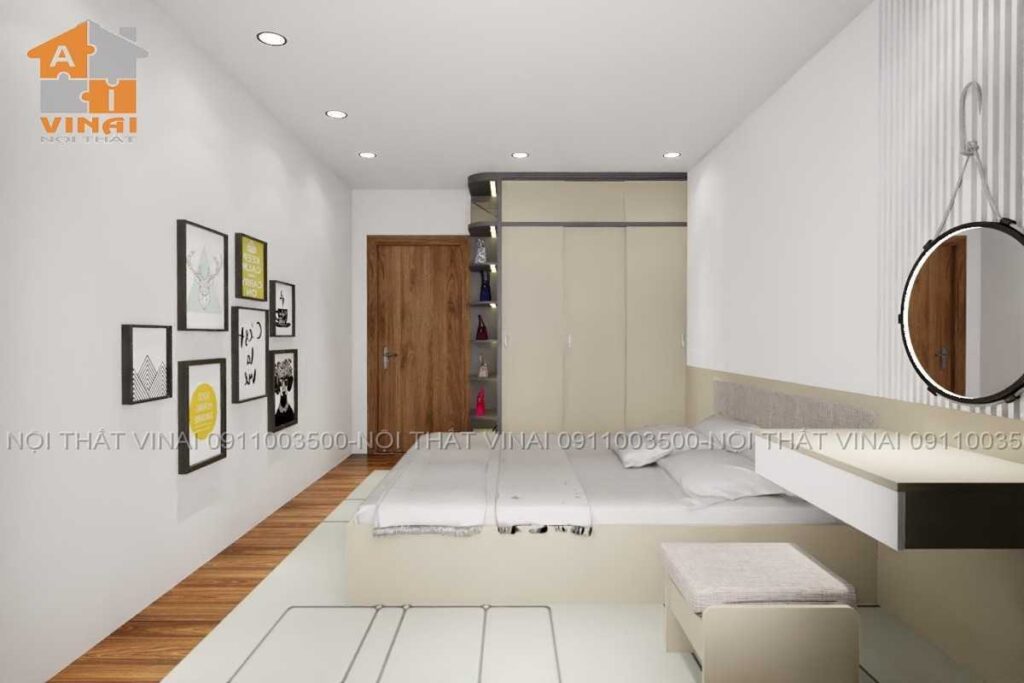 Nội thất phòng ngủ chung cư VCI Tower căn A505-2